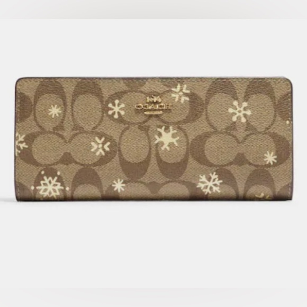Coach Wallet With Snowflake Print